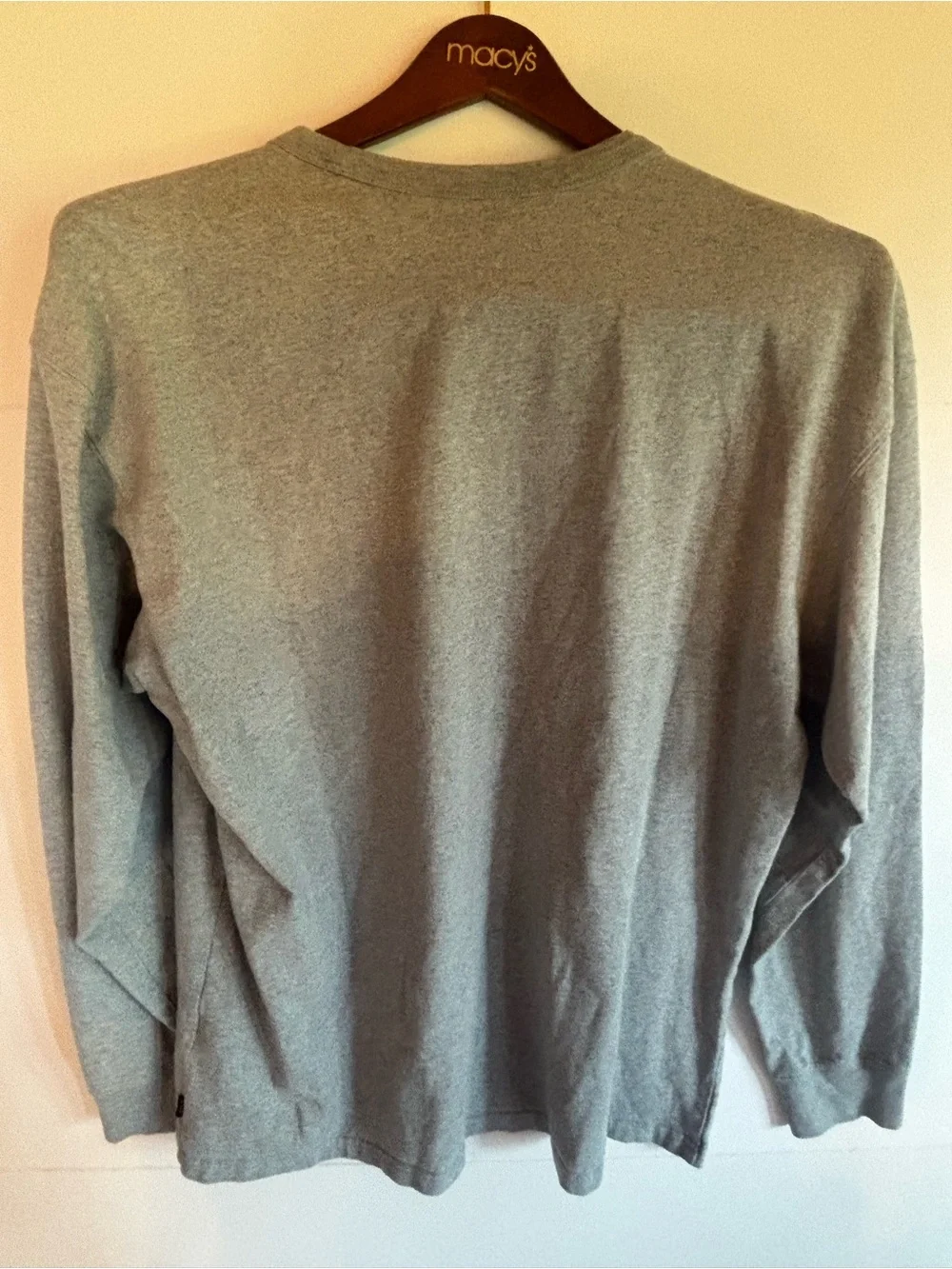 Nike The Nike Tee Cotton Jersey Gray Pocket Logo Crew Neck Tee Men L Loose Fi